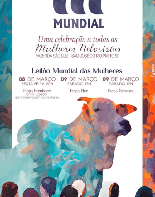 Nelore Mundial promove leilão das mulheres Neloristas, em São José do Rio Preto (SP)
