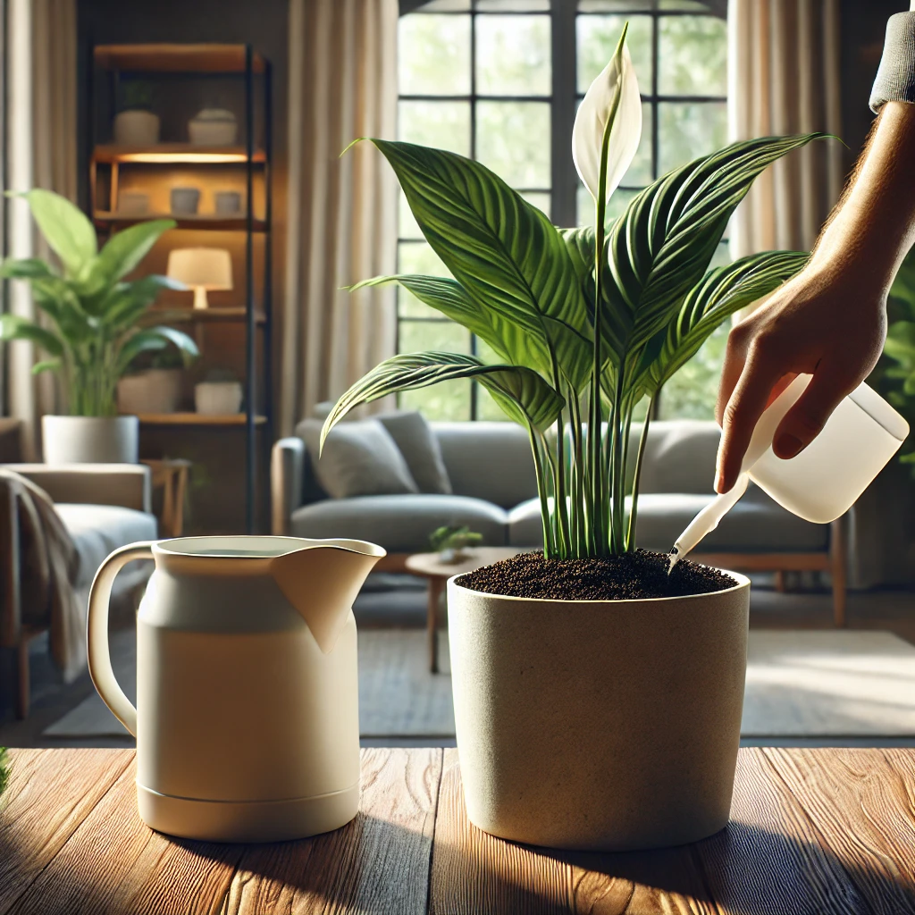 tipo ideal de adubo para um lírio da paz