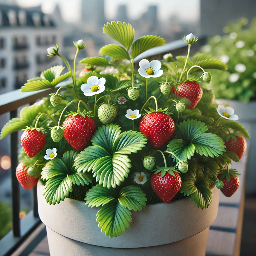 Como plantar morangos em vasos na varanda de apartamentos
