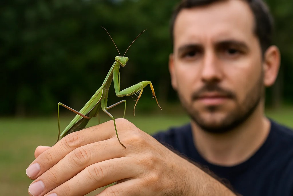 Como o louva-a-deus trabalha como predador natural de pragas agrícolas