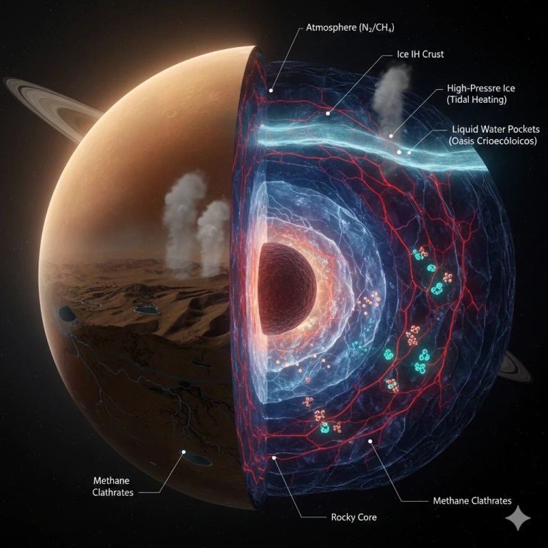 Nova Descoberta: Lua Titã não possui oceano de água