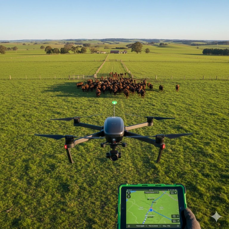 Drones autônomos no manejo de gado reduzem gastos