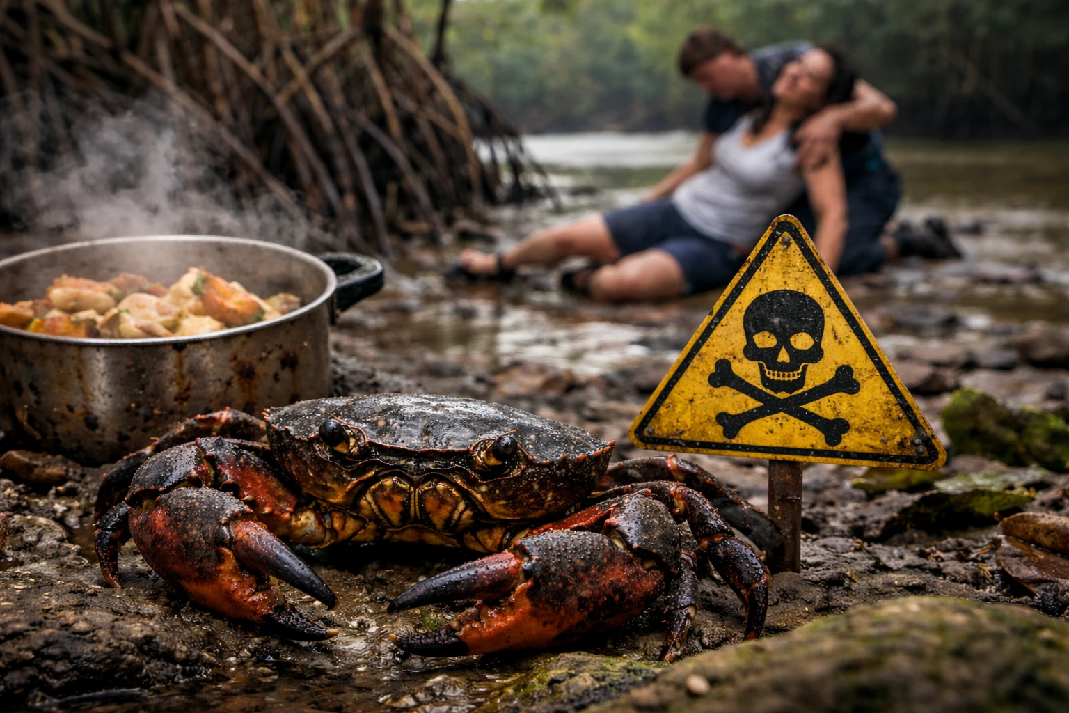 Caranguejo-do-diabo: risco fatal por um vídeo