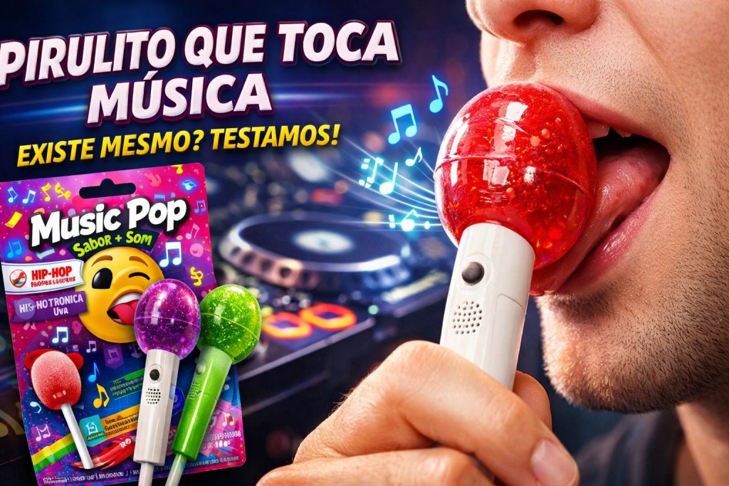 Pirulito que toca música existe mesmo Testamos