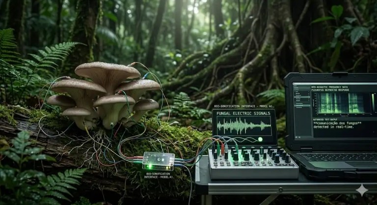 A incrível comunicação dos fungos revelada por sintetizadores