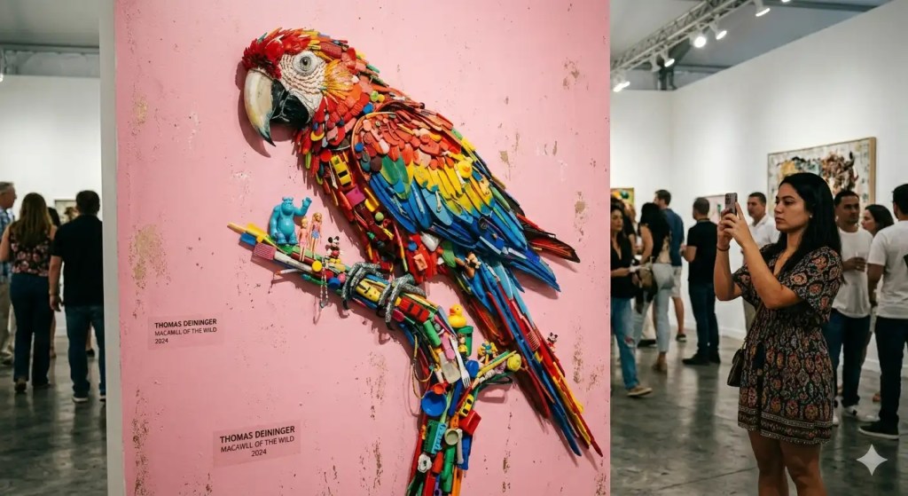 Como Thomas Deininger transforma lixo descartado em arte