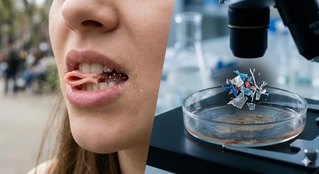 Microplásticos no chiclete: O segredo sujo do hálito fresco