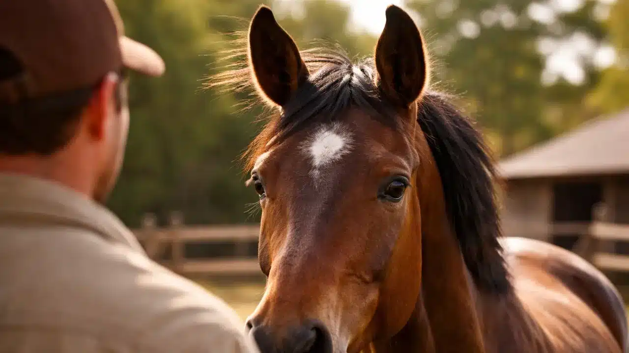 O que significa quando um cavalo fica mexendo as orelhas sem parar enquanto observa alguém