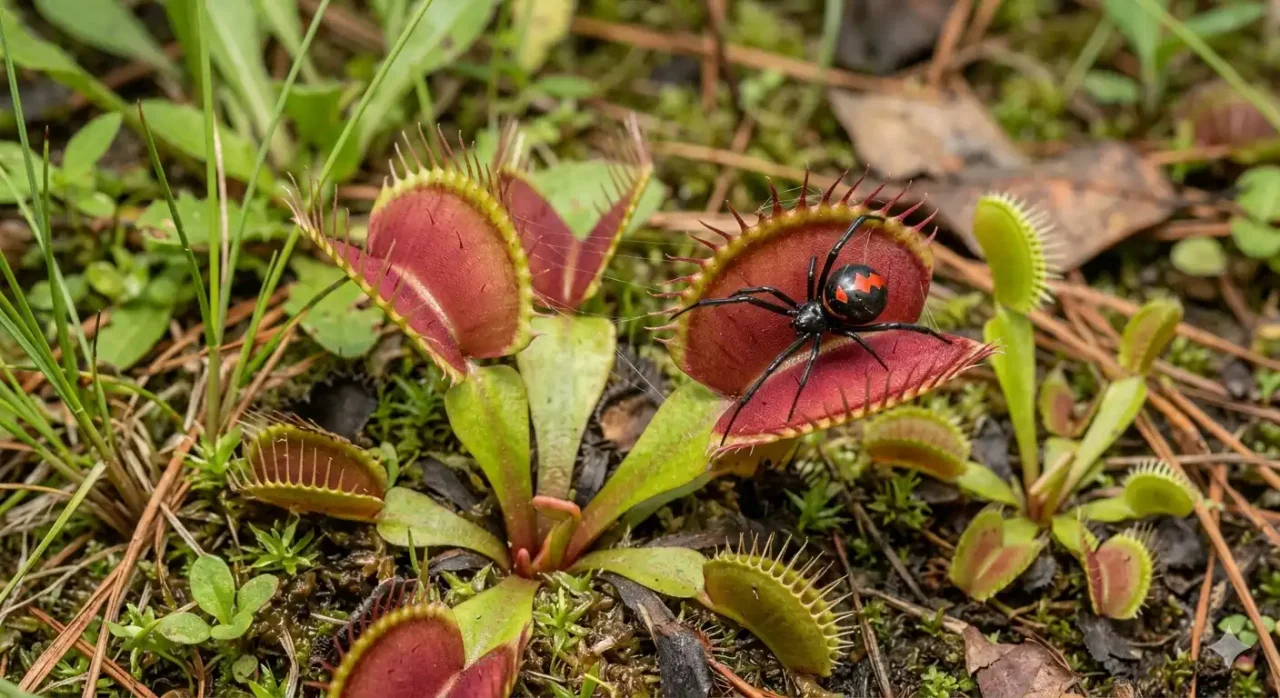 O segredo da dioneia: como a planta enganou uma viúva-negra