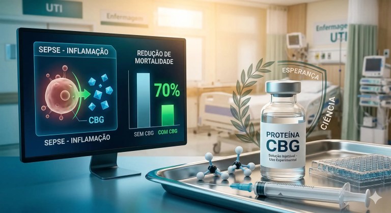 Proteína CBG reduz custos e mortes por sepse em até 70%