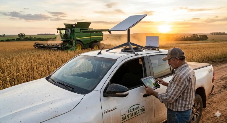 Starlink no agronegócio: promoção reduz custos de conexão