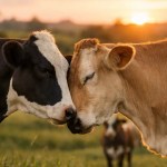 Vacas como amizades secretas moldam emoções e comportamento no rebanho