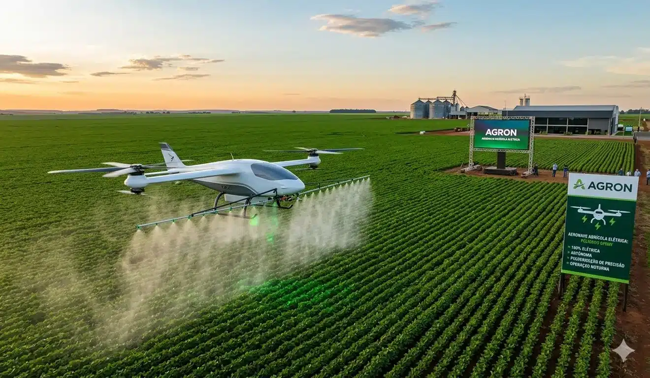 Aeronave agrícola elétrica: O fim dos custos com combustível?