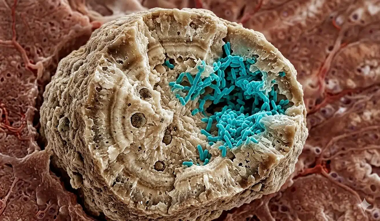 Bactérias em pedras nos rins: Ciência descobre que pedras estão “vivas”