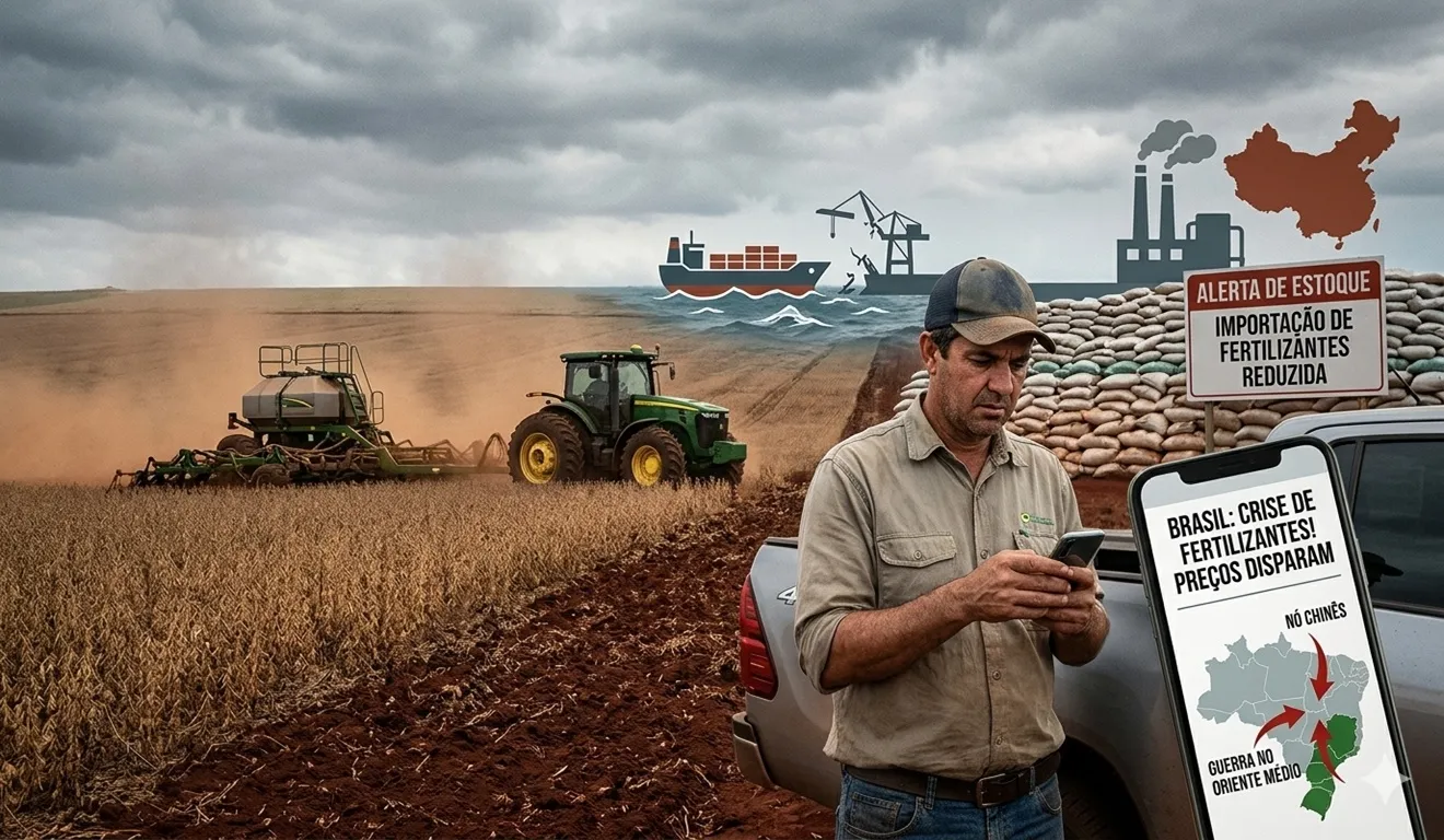 Vai Faltar? Importação de fertilizantes coloca o Brasil em alerta