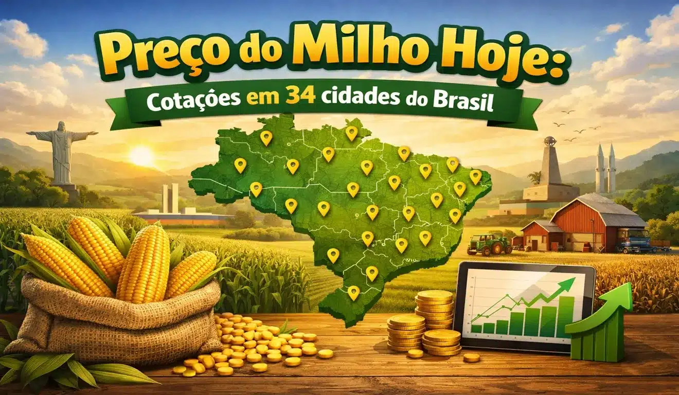 Preço do Milho Hoje: Cotações em 34 cidades do Brasil