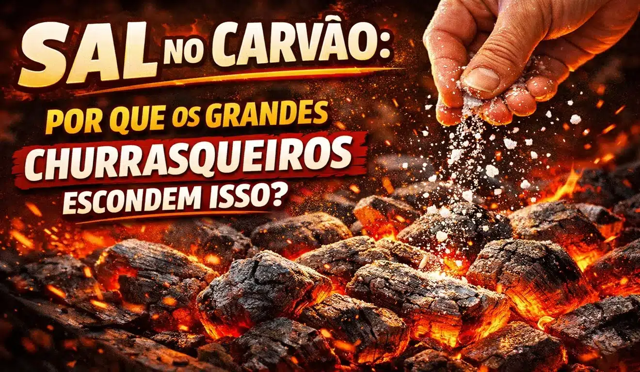 Sal no carvão: Por que os grandes churrasqueiros escondem isso?