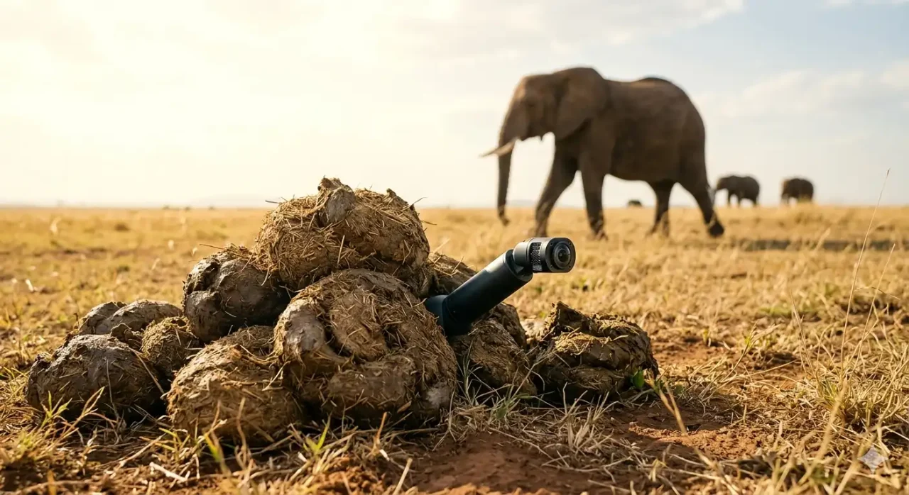 Câmeras robóticas da BBC: o segredo oculto no esterco