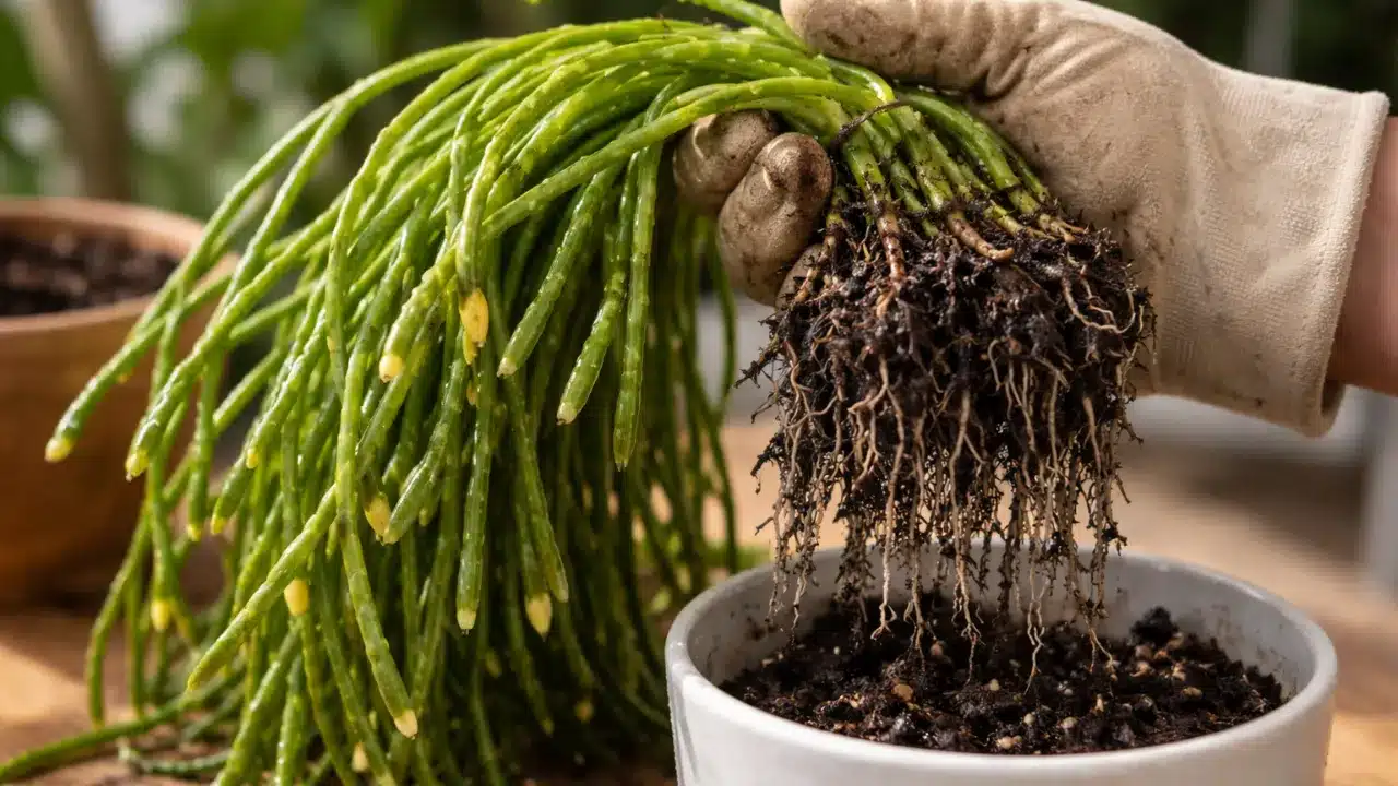 Como perceber cedo o excesso de umidade no ripsalis baccifera antes que as raízes apodreçam