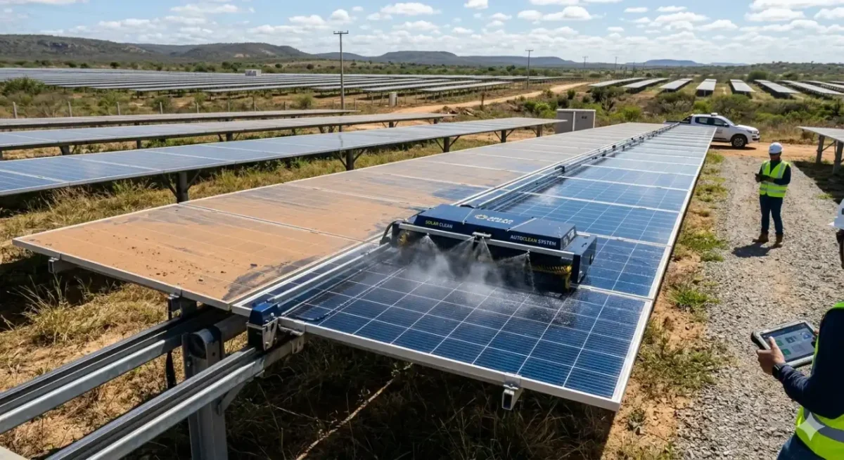 Painéis solares autolimpantes reduzem custos de manutenção