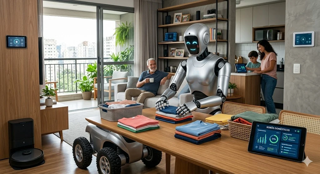 Robôs domésticos reduzem custos e tempo no dia a dia