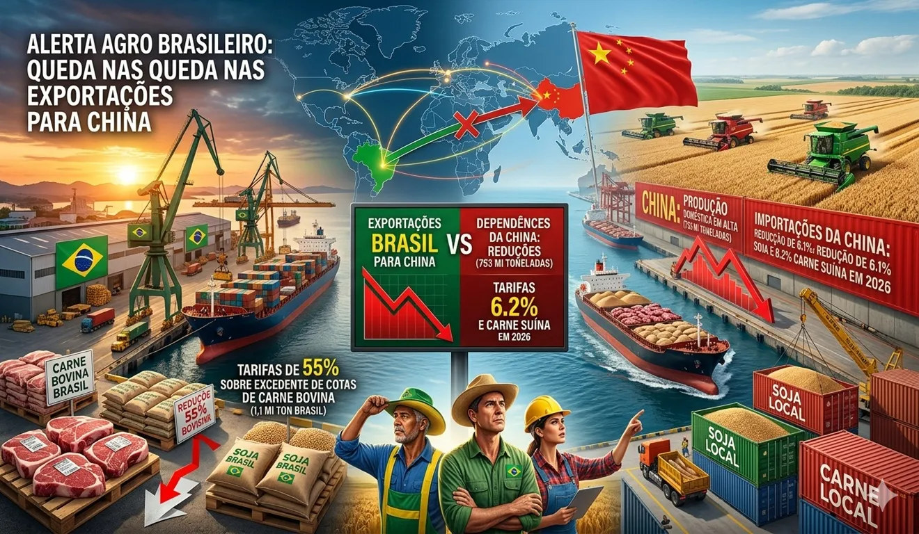 China corta compras e taxa carne: O agro entra em alerta