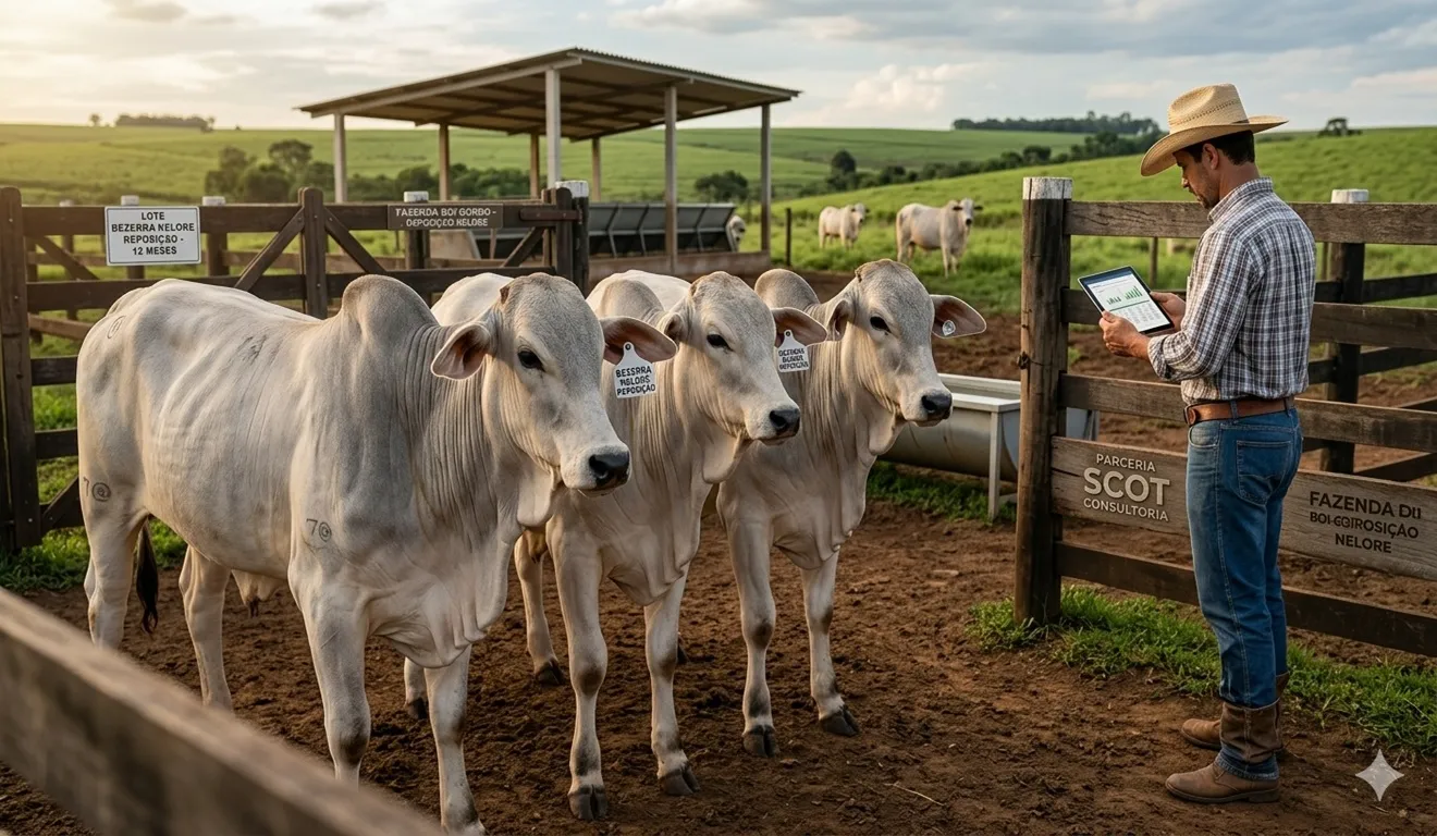 Preço da bezerra fêmea nelore reposição