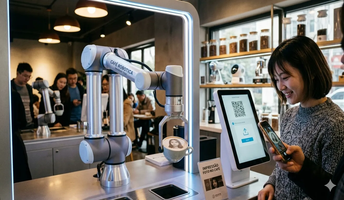 O Robô Barista que “imprime” seu rosto no café é real