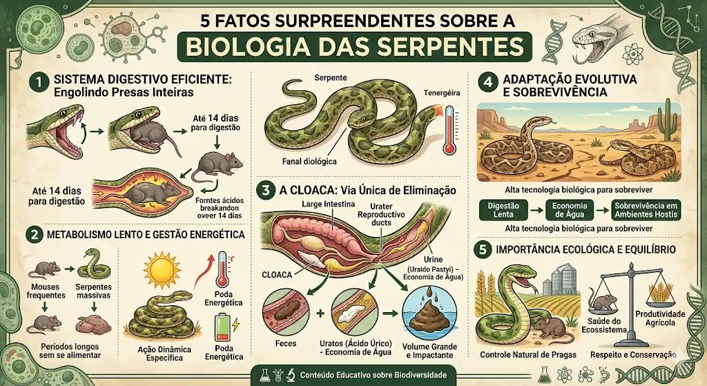 5 fatos surpreendentes sobre a biologia das serpentes