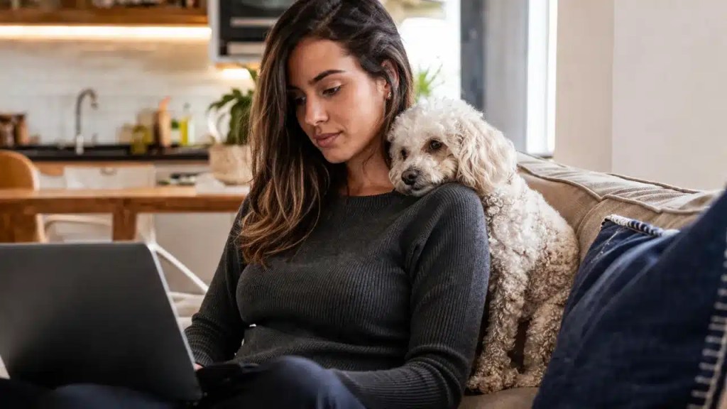Poodle que segue o dono o dia inteiro pode revelar 3 sinais claros de apego intenso