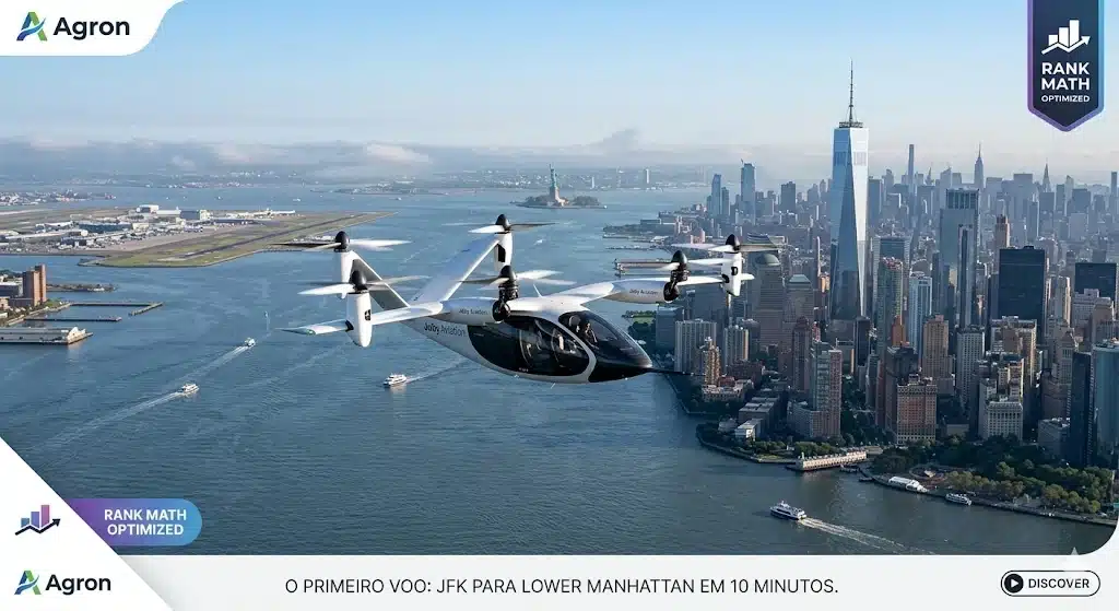 eVTOL reduz custos de transporte e tempo no trânsito urbano