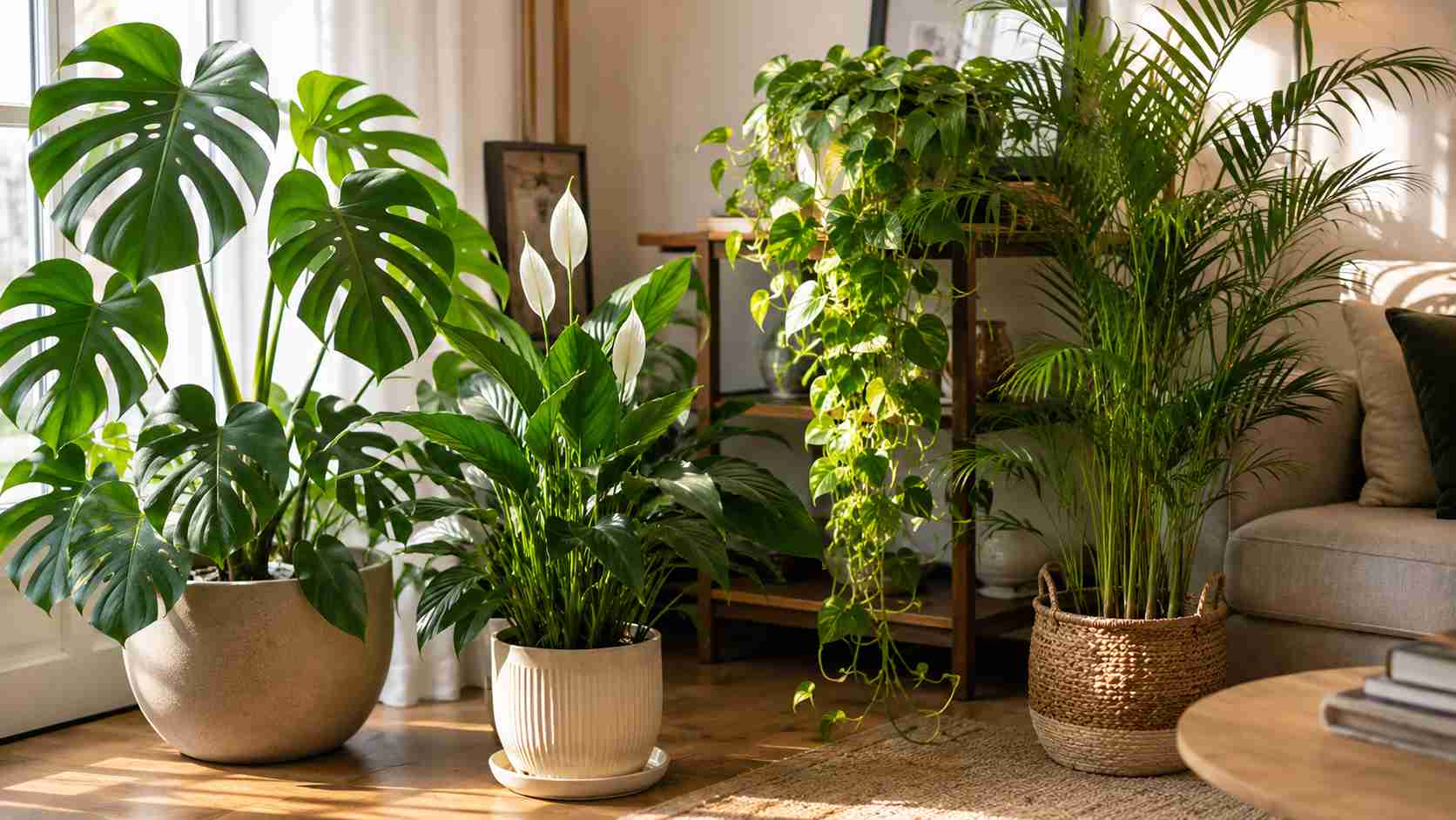 5 plantas decorativas para sala de estar que criam impacto imediato mesmo em vasos simples e conseguem mudar rapidamente a percepção de qualquer ambiente