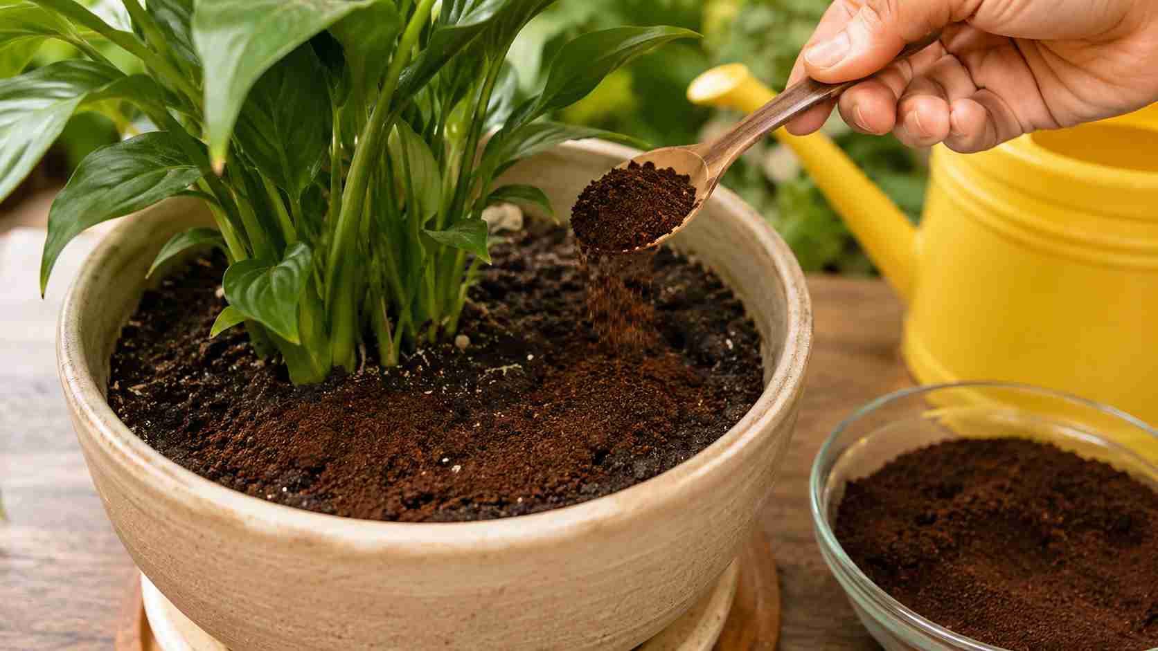Borra de café na terra das plantas: para que serve, os benefícios e a forma correta de fazer a aplicação