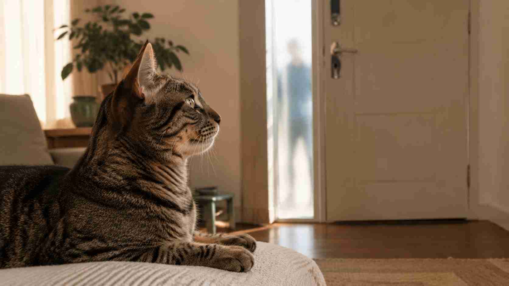 Como os gatos conseguem saber que alguém está chegando antes mesmo de a pessoa aparecer na porta ou fazer qualquer barulho perceptível?