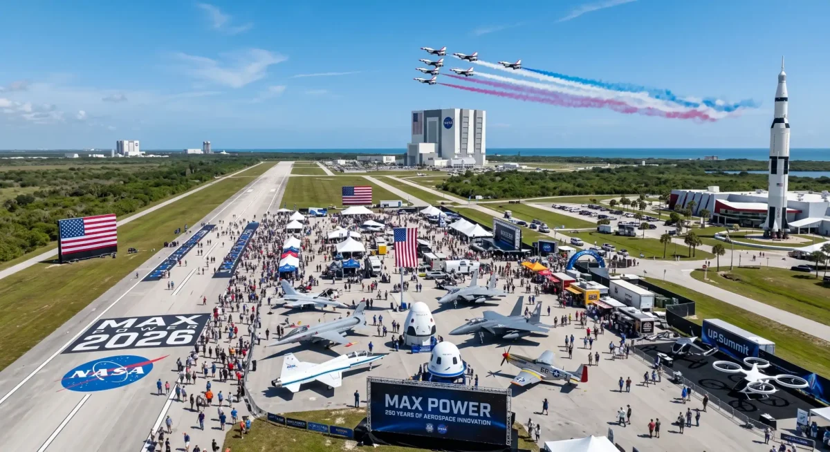 Os bastidores do maior evento de tecnologia aeroespacial americana