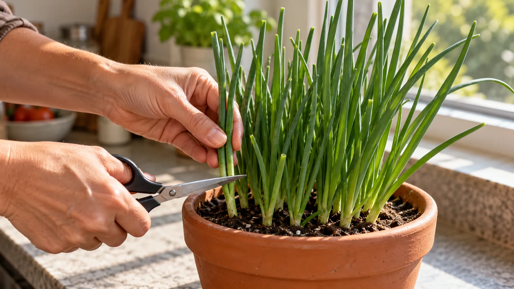 Como plantar cebolinha em vaso: 5 cuidados para colher pequenas porções na cozinha sem enfraquecer a planta a cada corte